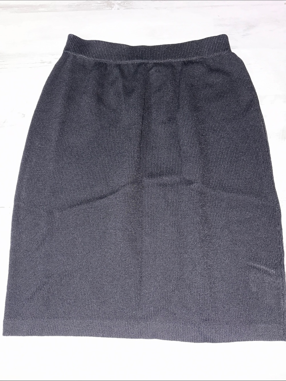 St John Black Knit Skirt Set with Gold Buttons - Picture 10 of 14